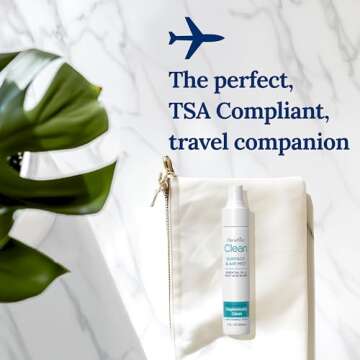 PlaneAire Clean | Travel Size Surface Cleaner and Air Freshener | All Purpose Cleaning Spray | Natural Odor Eliminator | Travel Cleaning Supplies | Room Spray | On the Go Essentials