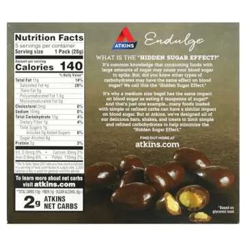 Atkins Endulge Pieces - Chocolate Covered Almonds - 5 ct - 1 oz