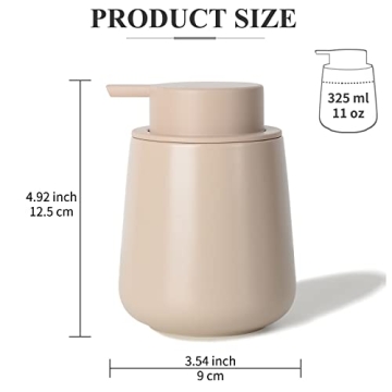 BosilunLife Ceramic Hand Soap Dispenser for Home Use