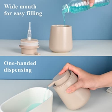 BosilunLife Ceramic Hand Soap Dispenser for Home Use