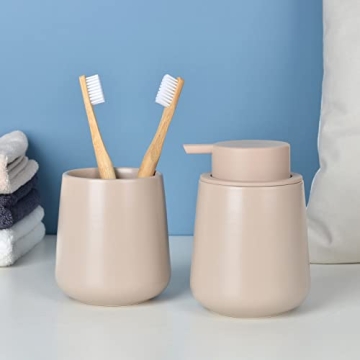 BosilunLife Ceramic Hand Soap Dispenser for Home Use