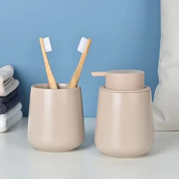 BosilunLife Ceramic Hand Soap Dispenser for Home Use