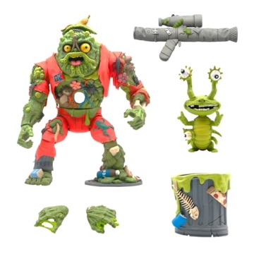 Super7 Ultimates Teenage Mutant Ninja Turtles Muckman and Joe Eyeball - 7" TMNT Action Figure with A...