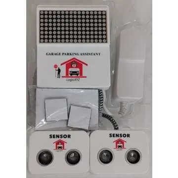 LogicXYZ Garage Parking Assistant New Model with Parking Aid Sensor - Digital Parking Stopper for Garage – No Laser Garage Parking