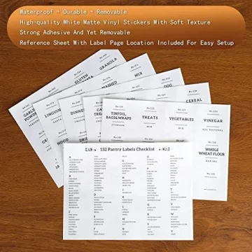 20 OZ Glass Food Storage Jars with Bamboo Lids and Labels