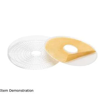 Rosewill Food Fruit Dehydrator Machine, Portable Electric Adjustable Thermostat, BPA Free, 5 Tray, Clear and white