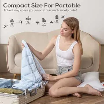 Small Weighted Blanket for Adults (Double-sided),Weighted Lap Pad 7lbs Throw for Travel,Calming,Relaxation-Reversible Warm Crystal Velvet and Cooling Tencel,Machine Washable,Green 29x24 inches