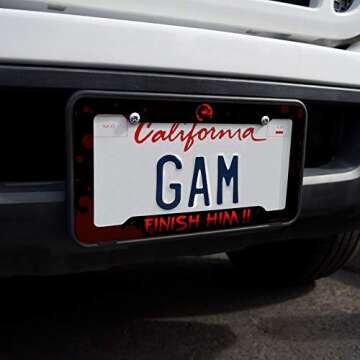 GRAPHICS & MORE Mortal Kombat Klassic Finish Him License Plate Tag Frame