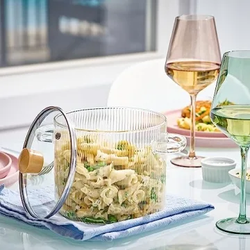 2L Borosilicate Glass Simmering Pot - Versatile & Durable