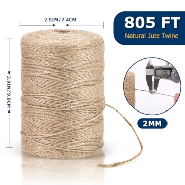 805FT Eco-Friendly Jute Twine for Crafting and Packing