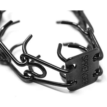 HS Herm. SPRENGER Germany Black Stainless Steel Prong Dog Training Collar Ultra-Plus Pet Pinch Collar No-Pull Collar for Dogs Anti Pull Training Collar Made in Germany 2.25mm x 16in Small