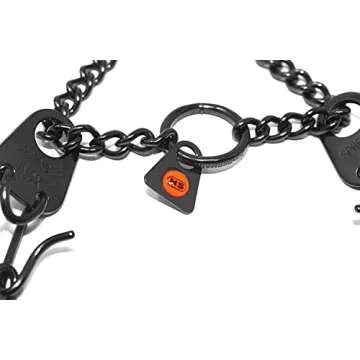 HS Herm. SPRENGER Germany Black Stainless Steel Prong Dog Training Collar Ultra-Plus Pet Pinch Collar No-Pull Collar for Dogs Anti Pull Training Collar Made in Germany 2.25mm x 16in Small