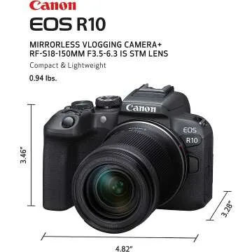 Canon EOS R10: 24.2 MP Vlogging Mirrorless Camera
