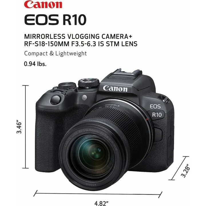 Canon EOS R10: 24.2 MP Vlogging Mirrorless Camera