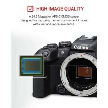 Canon EOS R10: 24.2 MP Vlogging Mirrorless Camera