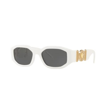 Authentic Versace Sunglasses | Chic White Frame & Dark Grey Lenses