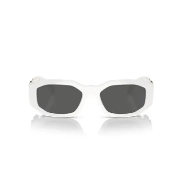Authentic Versace Sunglasses | Chic White Frame & Dark Grey Lenses