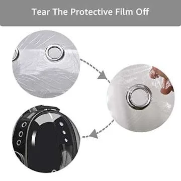 Henkelion Backpack Carrier/Bubble Carrying Bag for Small Medium Dogs Cats, Space Capsule Pet Carrier for Hiking, Travel, Airline Approved- Black