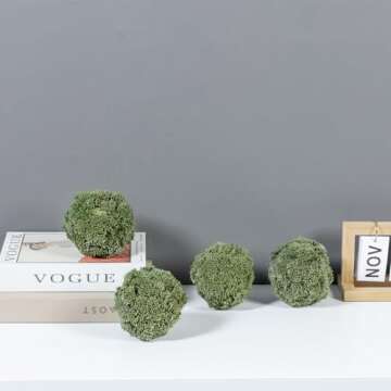 MyGift Decorative Boxwood Topiary Set of 4 - Maintenance-Free