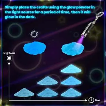 Glow in the Dark Pigment Powder Set for Creative Crafts