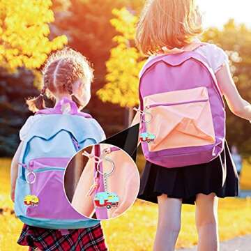 Hicarer Retro Camper Keychain Set for Travel Enthusiasts