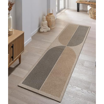 Lahome Modern Rainbow Easy Jute Rug for Every Space