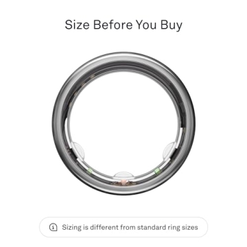 Oura Ring Gen3 Horizon - Smart Health Tracker in Titanium