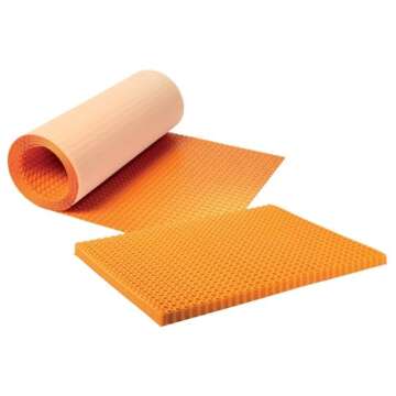 Schluter Ditra-Heat Electric Floor Heating Membrane with Uncoupling, Waterproofing, Vapor Management and Load Support - Ideal for Tiles and Stone - 1/4-Inch Thickness, 134.5 Square Feet Roll - DH512M
