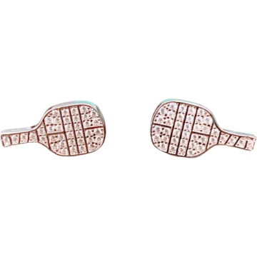 Classic and Elegant Pickleball Paddle Earrings Fashion Jewelry Sterling Pickleball Earrings for Wome...