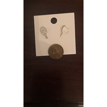 Classic and Elegant Pickleball Paddle Earrings Fashion Jewelry Sterling Pickleball Earrings for Women Makes a Great Pickleball Gift for Women