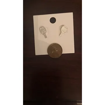 Classic and Elegant Pickleball Paddle Earrings Fashion Jewelry Sterling Pickleball Earrings for Women Makes a Great Pickleball Gift for Women