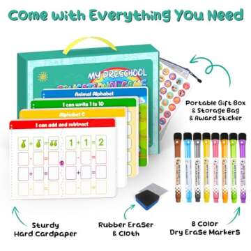Kindergarten Learning Activities Learn to Write for Kid Age 3 4 5 Years Old, 40 Pages Preschool Hand...