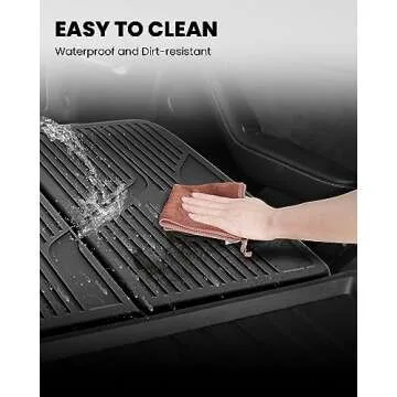 LASFIT Rear Back Seat Protector Fit for Tesla Model Y 2025 2024 2023-2020, TPE Second Row Seats Back Cover, Waterproof Backrest Mats Accessories, 3 PCS