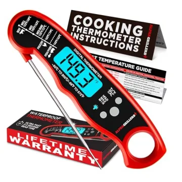 Alpha Grillers Instant Read Meat Thermometer for Cooking