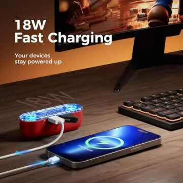 OCOOPA Magnetic Rechargeable Hand Warmers 2 Pack with 18W Fast Charging and Changing Seven Color RGB Lights 10,000 mAh Portable Charger and Hand Warmer for Gamers, Tech Gifts Men, UT2s Gamerpro