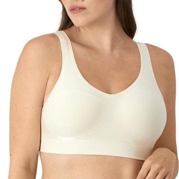 Bali Womens Comfort Revolution Wireless Bra, Comfortflex Fit Full-coverage Wirefree Bras, Light Beig...