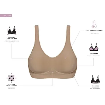 Bali Women's Comfort Revolution Wireless Bra for Everyday Comfort