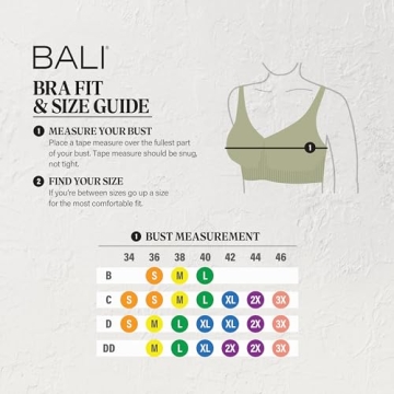 Bali Women's Comfort Revolution Wireless Bra for Everyday Comfort