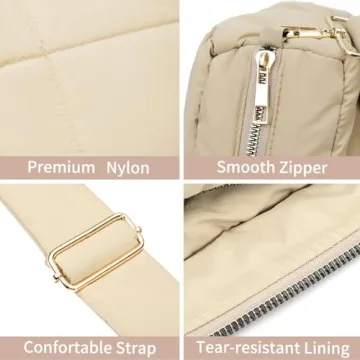 Stylish NAARIIAN Quilted Tote Bag - Spacious and Comfortable