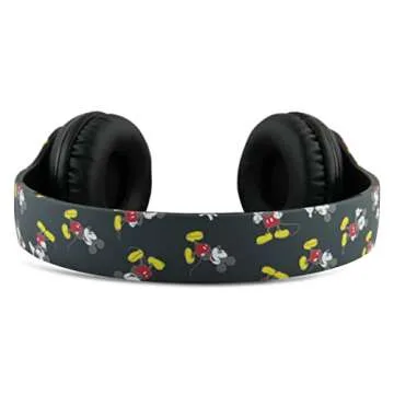 Disney Mickey Mouse Bluetooth Headphones Over Ear, Wireless and Wired Foldable Headset Built-in Microphone - (Parent) Holiday Christmas Birthday Gift Adults Kids - Audifonos Auriculares Inalambricos