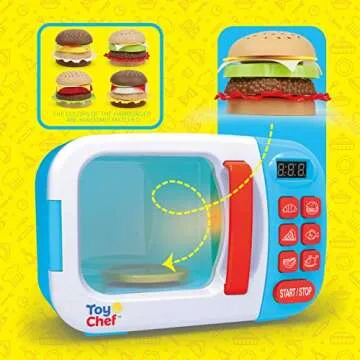 Toy Chef Kids Microwave Oven Toy for Imaginative Play