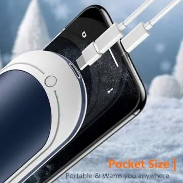 BESKAR Rechargeable Hand Warmer with Long Lasting Heating