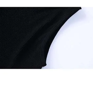 Lauweion Women’s Rhinestones Tassel Sleeveless Crop Top Diamond Decoration Fringe Racer Back Ribbed Knit Crop Tank Top