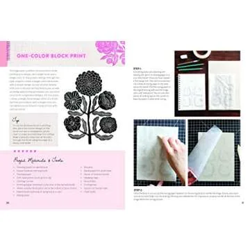 Block Print for Beginners: Learn to make lino blocks and create unique relief prints (Volume 2) (Inspired Artist, 2)
