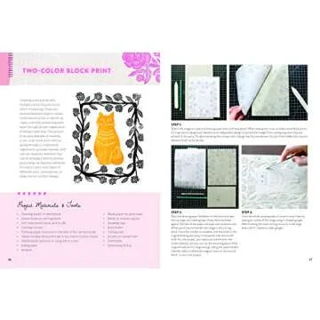 Block Print for Beginners: Learn to make lino blocks and create unique relief prints (Volume 2) (Inspired Artist, 2)