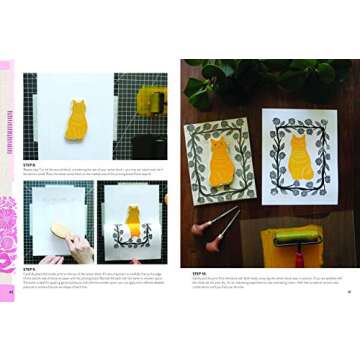 Block Print for Beginners: Learn to make lino blocks and create unique relief prints (Volume 2) (Inspired Artist, 2)