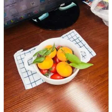 Fyuan Ceramic Colander Kitchen Strainer Bowl - 6 Inch