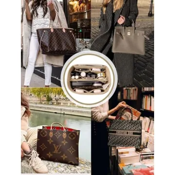 OMYSTYLE Purse Organizer Insert for Ultimate Bag Organization