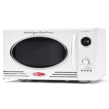 Nostalgia Retro Countertop Microwave Oven - Large 800-Watt - 0.9 cu ft - 12 Pre-Programmed Cooking S...