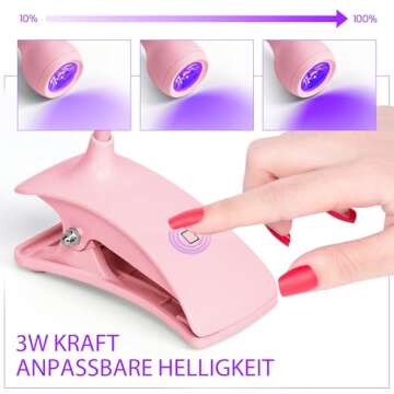 AORAEM U V Nail Lamp Portable U V Light for Gel Nails Gooseneck Plug in Lamp Nail Dryer Gooseneck U V Lamp for Gel x Nails Three Level Timing U V Lamp for Gel Nail Home DIY
